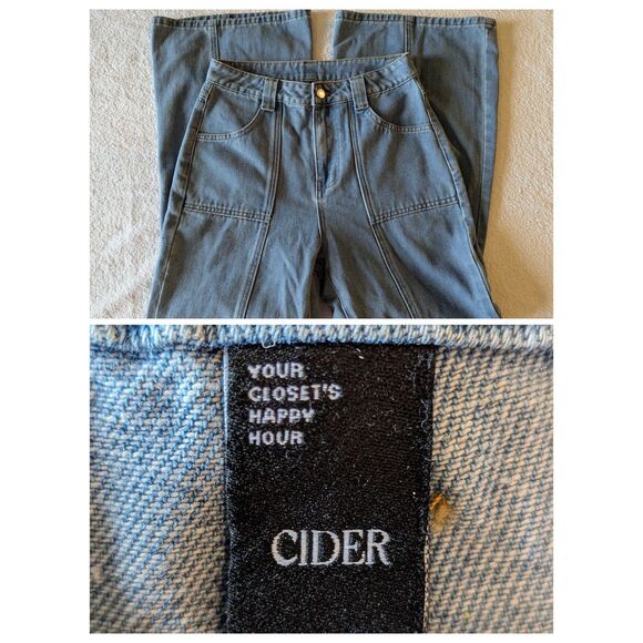 Cider "Your Closet's Happy Hour" flare 70's style jeans  Sz 6 - Picture 7 of 8